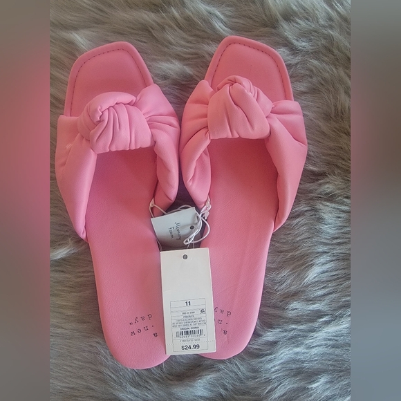 a new day Shoes - The A New Day Women's Ruth Slide Sandal in Pink, Size 11